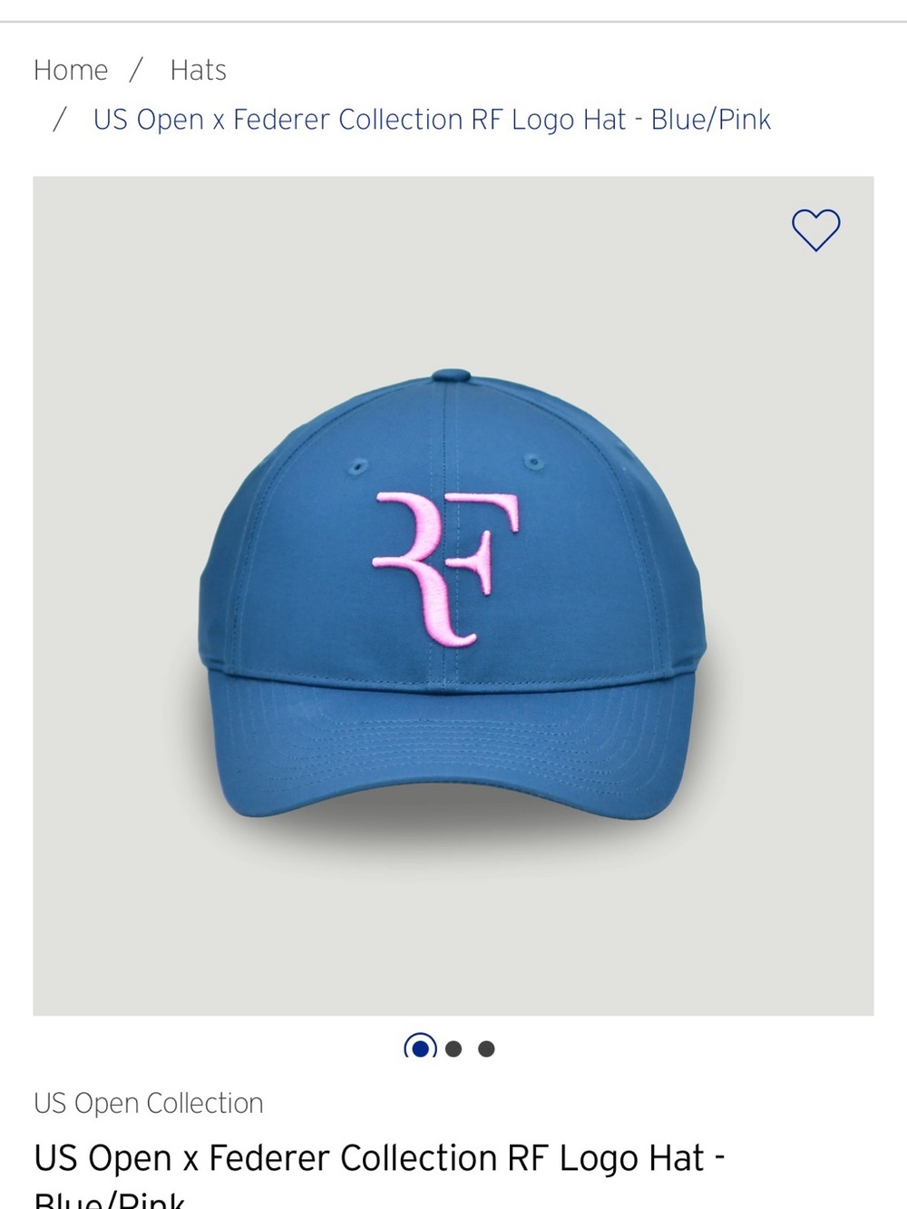 Uniqlo Blue Baseball Cap with Pink RF Logo